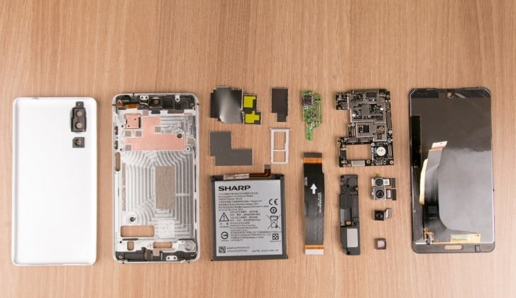 Разборка нового безрамочника Sharp Aquos S2 Разборка нового безрамочника Sharp Aquos S2